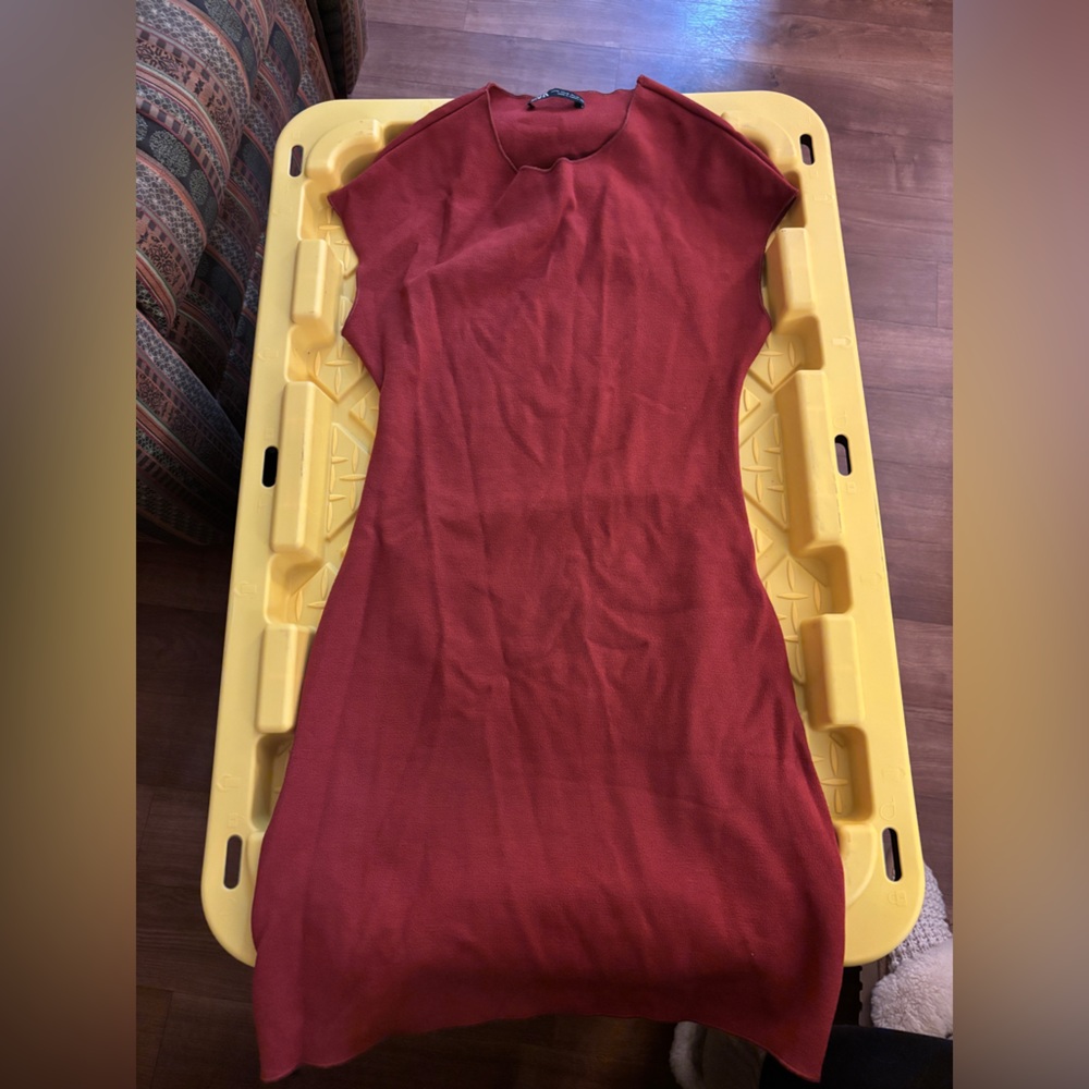 Zara Vibrant Red Knit Top